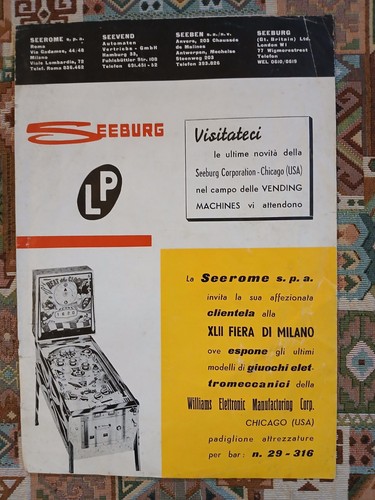 Seeburg flipper tiro segno - a,